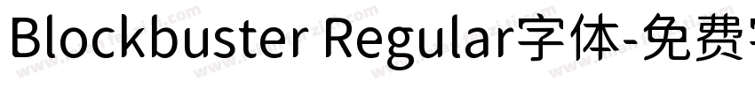Blockbuster Regular字体字体转换